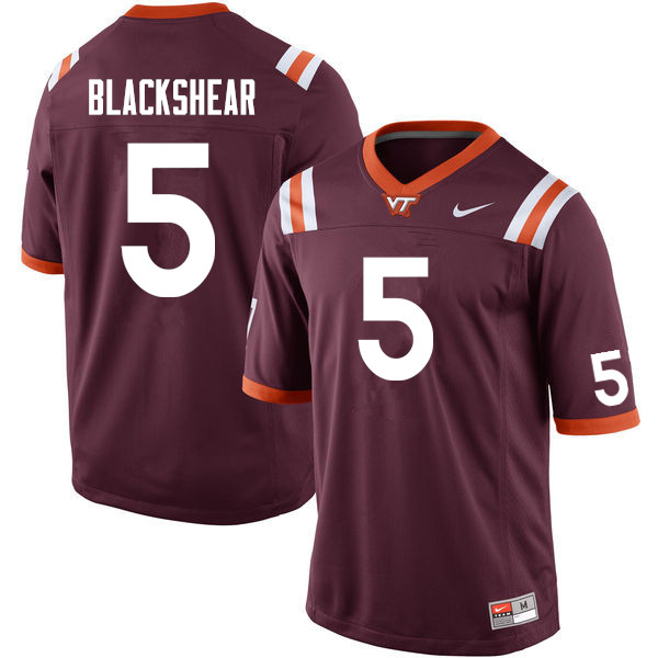 Men #5 Raheem Blackshear Virginia Tech Hokies College Football Jersey Sale-Maroon